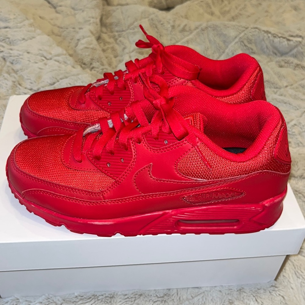 Nike air max 90’s in ruby red